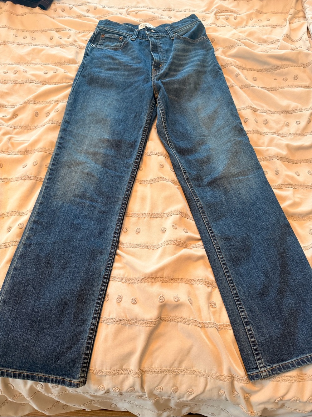 Abercrombie & Fitch Women's Medium Blue Straight-Leg Jeans